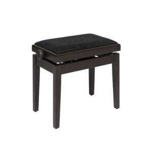 Stagg PBH390-RWM-VBK Hydraulic Piano Bench, Rosewood/Black Velvet