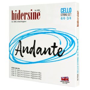 Hidersine Andante Cello String SET, 3/4 - 4/4 Size