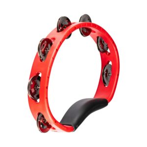 Meinl Headliner HTR Handheld ABS Tamborine, 1 Row, Red